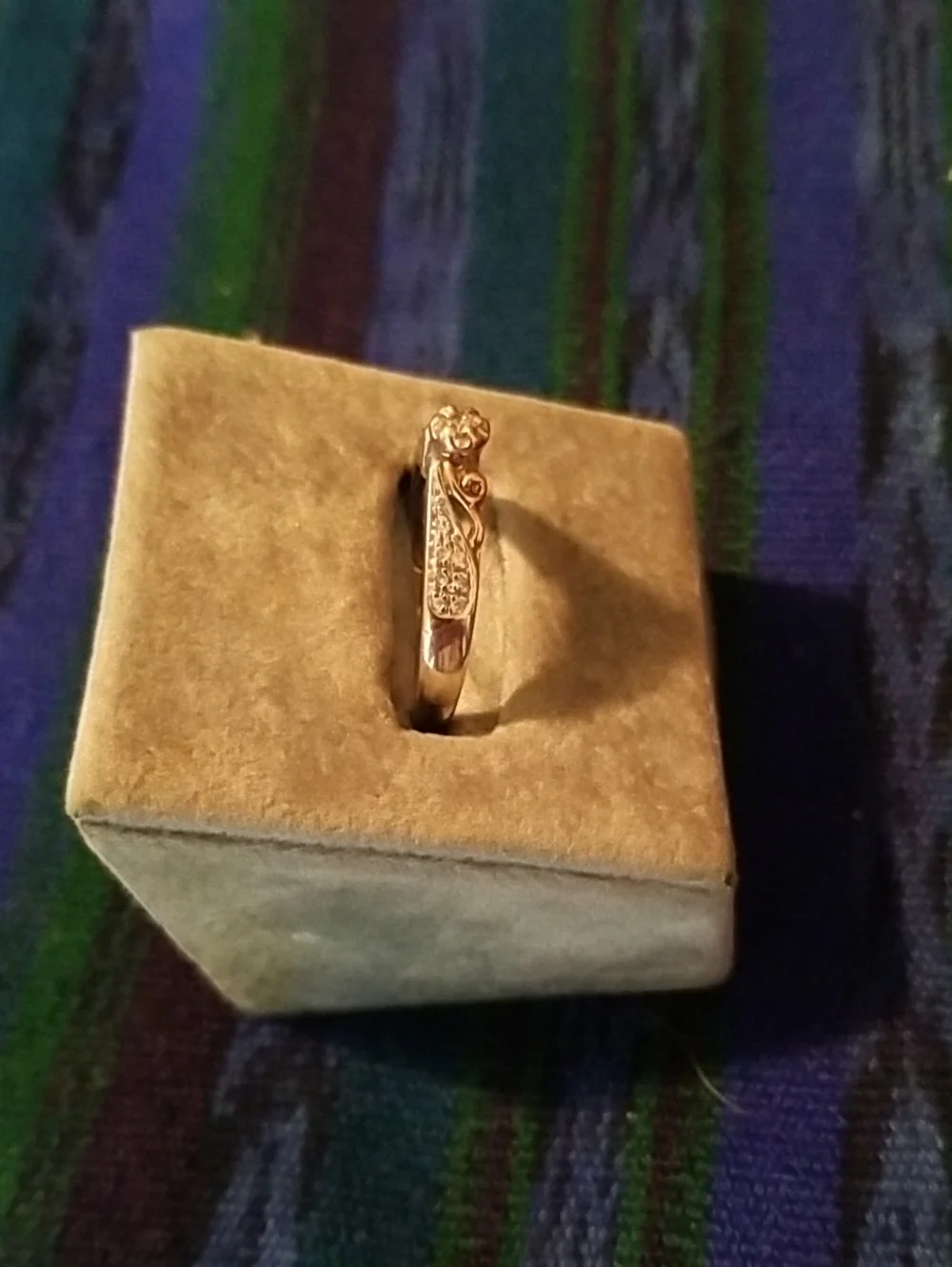 10K Gold Ring with Diamonds
